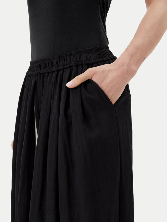 Eleh Eleh Штани палаццо ESS250190 Чорний Regular Fit