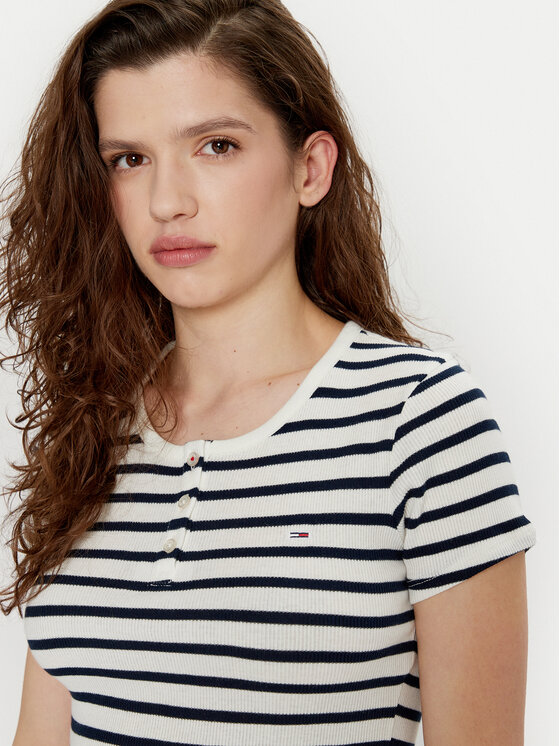 Tommy Jeans Tommy Jeans Marškinėliai DW0DW19502 Spalvota Slim Fit
