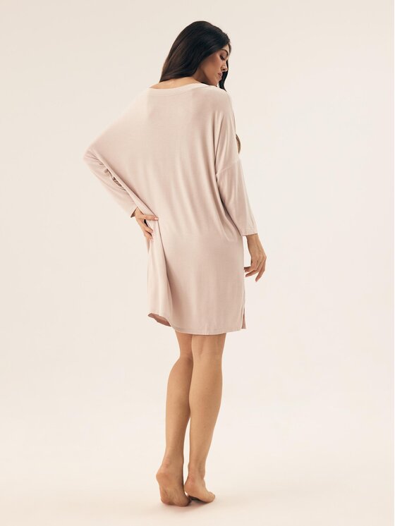 Esotiq Esotiq Koszula nocna 43239 Fioletowy Regular Fit