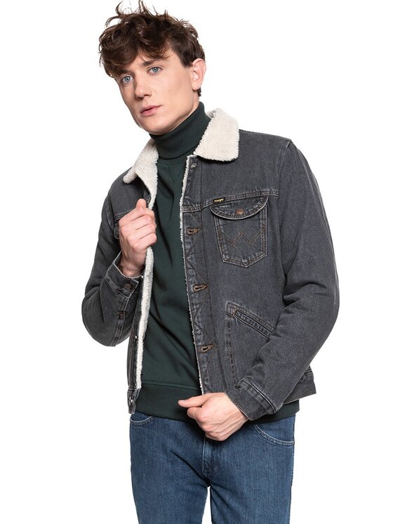 Wrangler Wrangler Giubbotto invernale 124MJ SHERPA Grigio Regular Fit