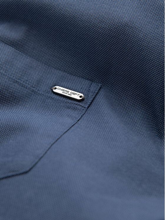 Ombre Ombre Koszula K695 Niebieski Regular Fit