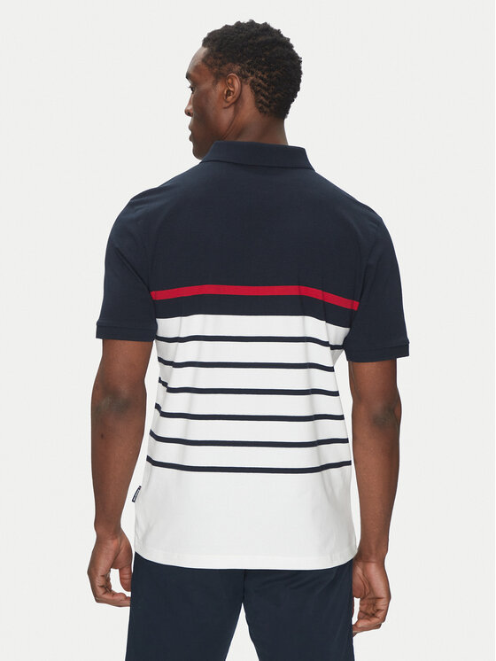 Hechter Paris Hechter Paris Polo 74005 151927 Granatowy Regular Fit