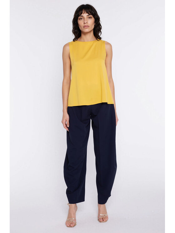 NIFE NIFE Halenka B224 Žlutá Modern Relaxed Fit