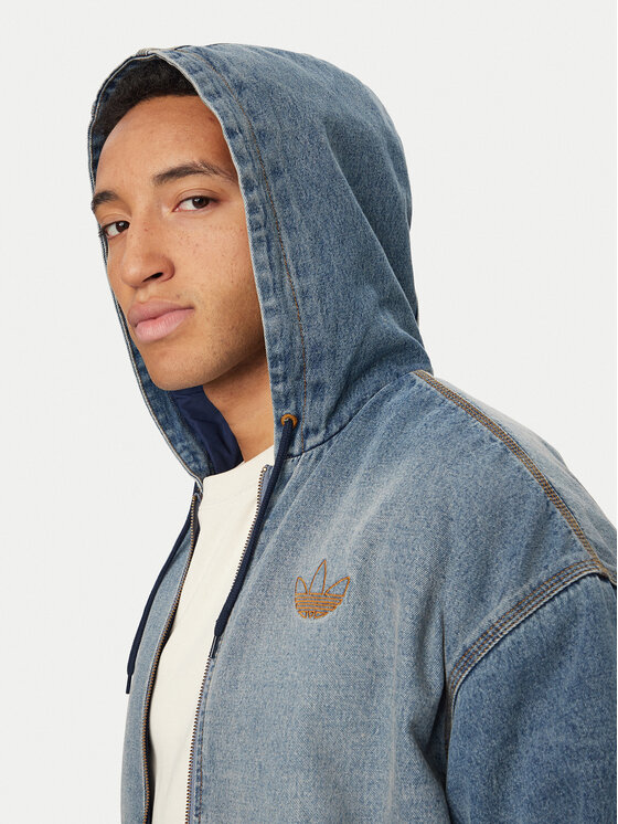 adidas adidas Džínsová bunda KE0131 Modrá Loose Fit
