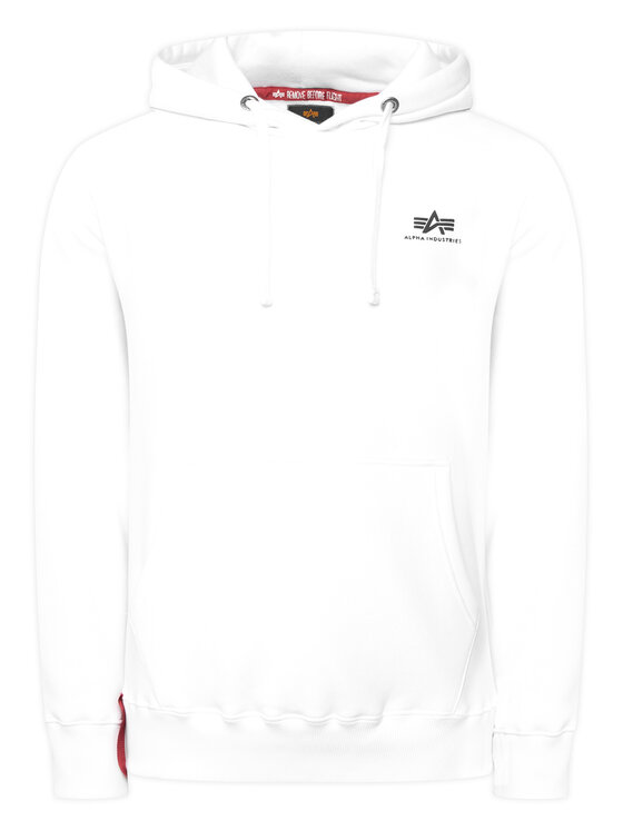 Alpha Industries Bluză Basic 196318 Alb Regular Fit