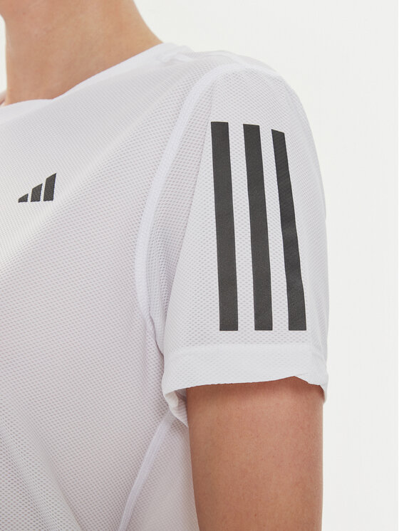 adidas adidas Techniniai marškinėliai Own The Run IK7442 Balta Regular Fit