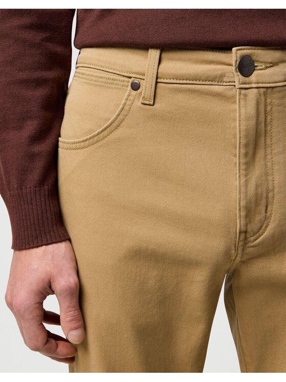 Wrangler Wrangler Jeansy LARSTON Beżowy Slim Fit
