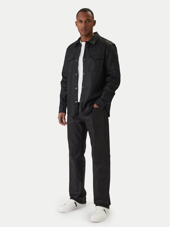 Guess Guess Džinsai M6RAR7 D6460 Juoda Regular Fit