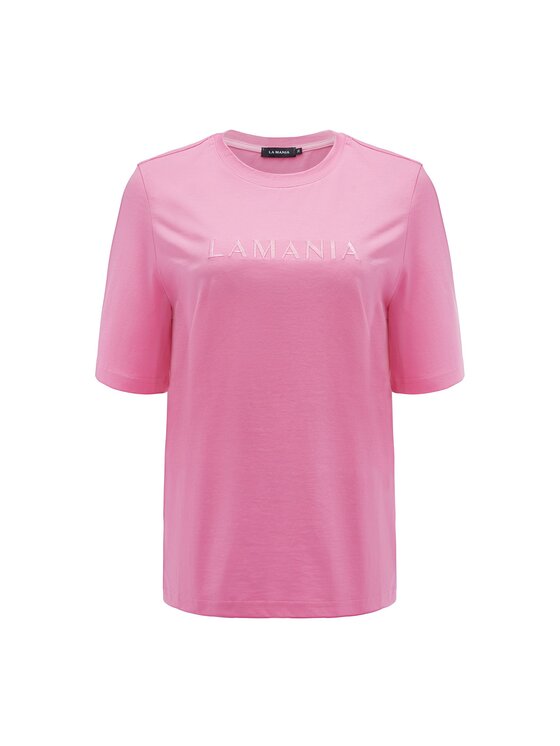 La Mania La Mania T-shirt LUCY 2 Rosa Basic Fit