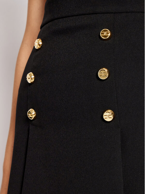 Elisabetta Franchi Elisabetta Franchi Spódnica mini G0-490-16E2-V270 Czarny Slim Fit