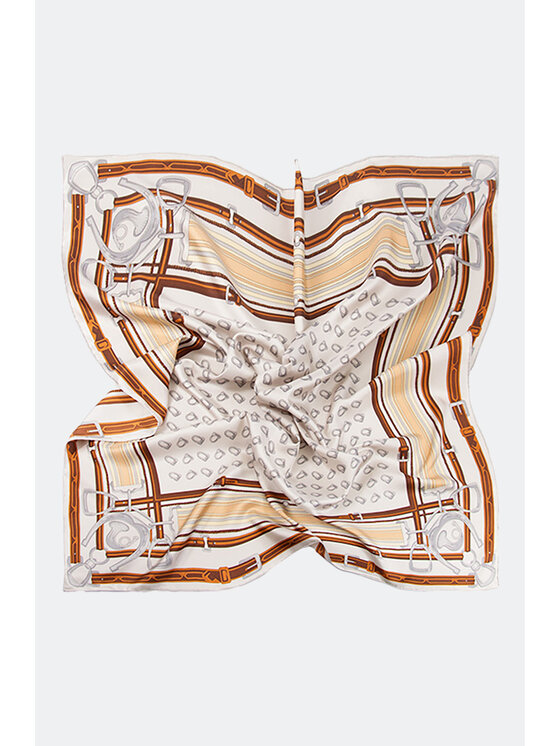 ALLORA BE UNIQUE ALLORA BE UNIQUE Foulard 100% silk Beige