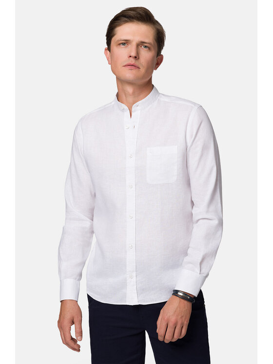 Lancerto Lancerto Koszula Racquel KO073123000020 Biały Slim Fit