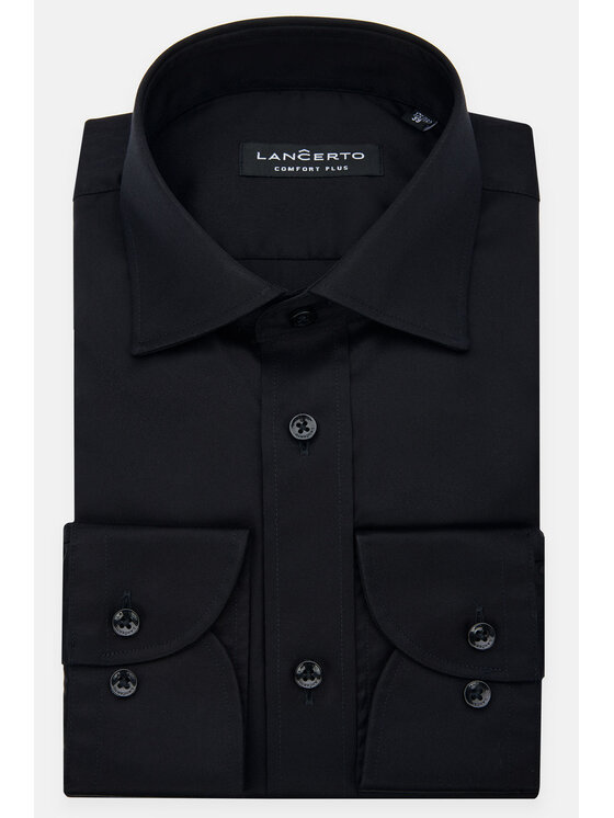 Lancerto Lancerto Koszula Blackburn KO073223000003 Czarny Regular Fit