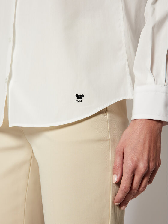 Weekend Max Mara Weekend Max Mara Риза Ersilia 51110117 Бял Regular Fit