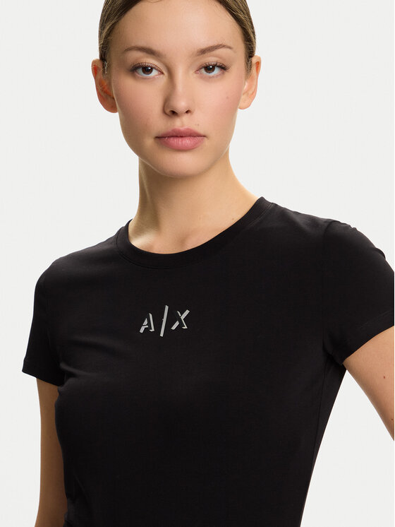 Armani Exchange Armani Exchange T-shirt XW001382 AF16294 UC001 Crna Slim Fit