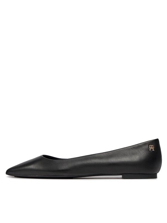 Tommy Hilfiger Tommy Hilfiger Baleríny Essential Pointed Ballerina FW0FW07863 Černá