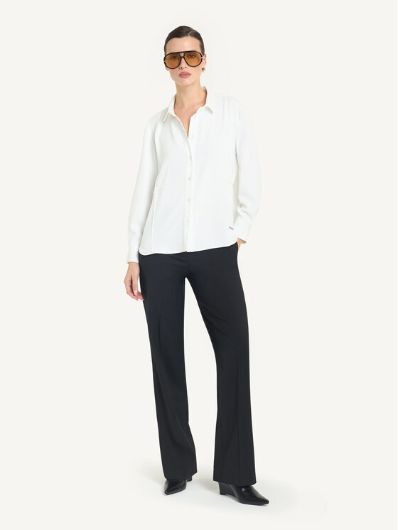 KMX KMX Bluzka 504950002 Biały Straight Fit