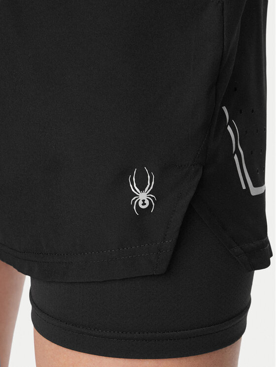 Spyder Spyder Αθλητικό σορτς W126-SPMSH-1005-48X Μαύρο Regular Fit