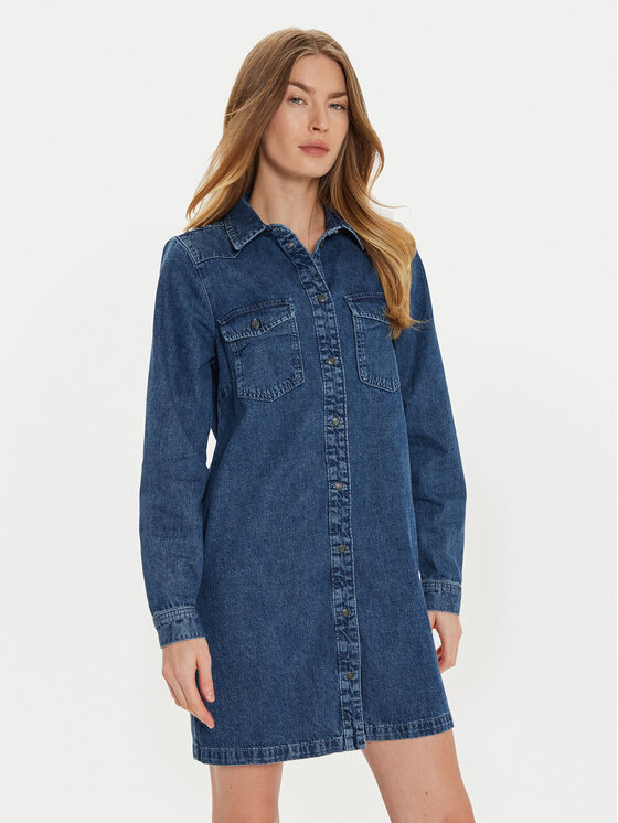 Rochie de blugi Noisy May Femei, Mărimea: L, Bleumarin, New Signe 27034106