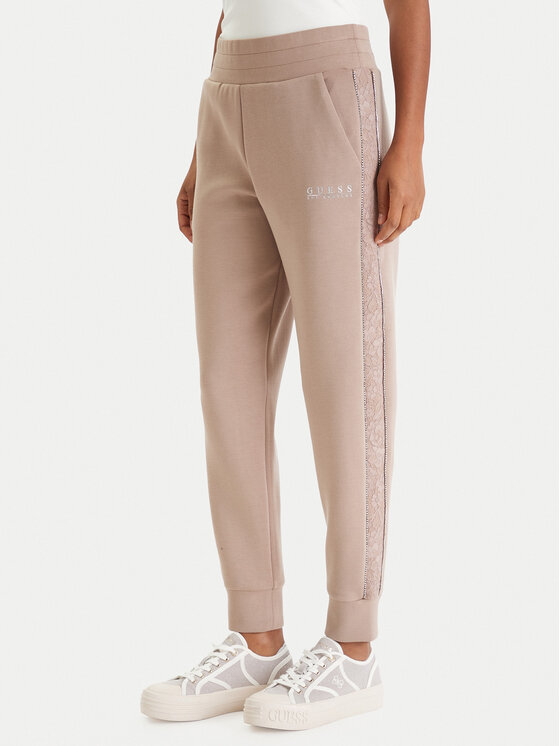 Guess Pantaloni trening W6RB45 KBYE2 Bej Regular Fit