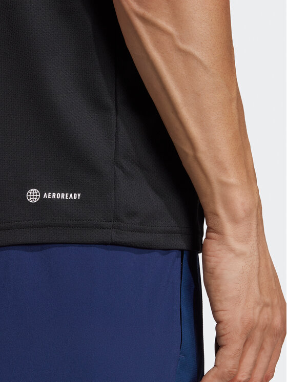 adidas adidas Тениска от техническо трико Train Essentials Training IC7428 Черен Regular Fit