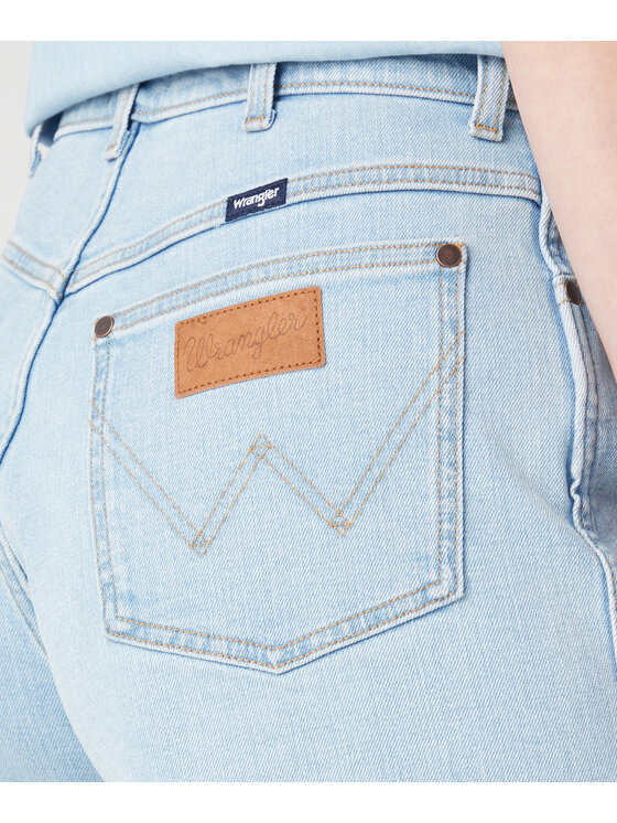 Wrangler Wrangler Szorty jeansowe W25JHN42H Niebieski Regular Fit
