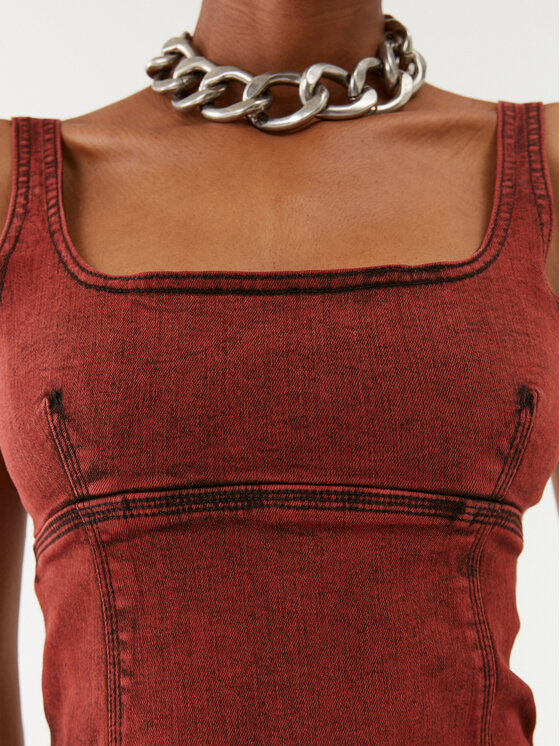 Patrizia Pepe Patrizia Pepe Top 8C0615/D047-R805 Bordoopunane Slim Fit