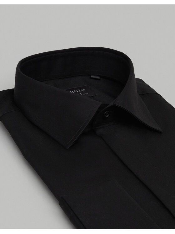 Borgio Borgio Koszula mozza_00656 Czarny Slim Fit