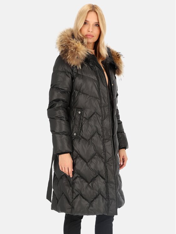 Perso Perso Dámská bunda BLH241011FXR Černá Regular Fit