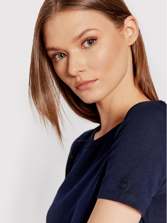 United Colors Of Benetton United Colors Of Benetton Футболка 3GA2E16A0 Cиній Regular Fit