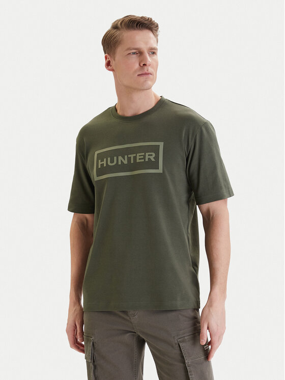 Hunter Hunter Футболка W126-HRMTS-1004-28X Зелений Regular Fit
