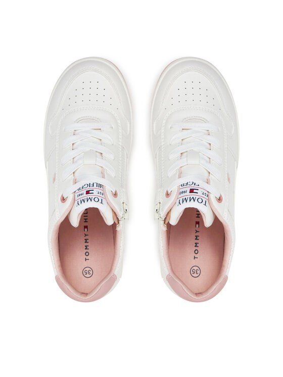 Tommy Hilfiger Tommy Hilfiger Снікерcи Low Cut Lace-Up Sneaker T3A9-33740-1355 S Білий