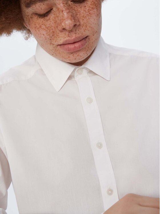 Americanos Americanos Marškiniai Unisex Memphis Balta Relaxed Fit