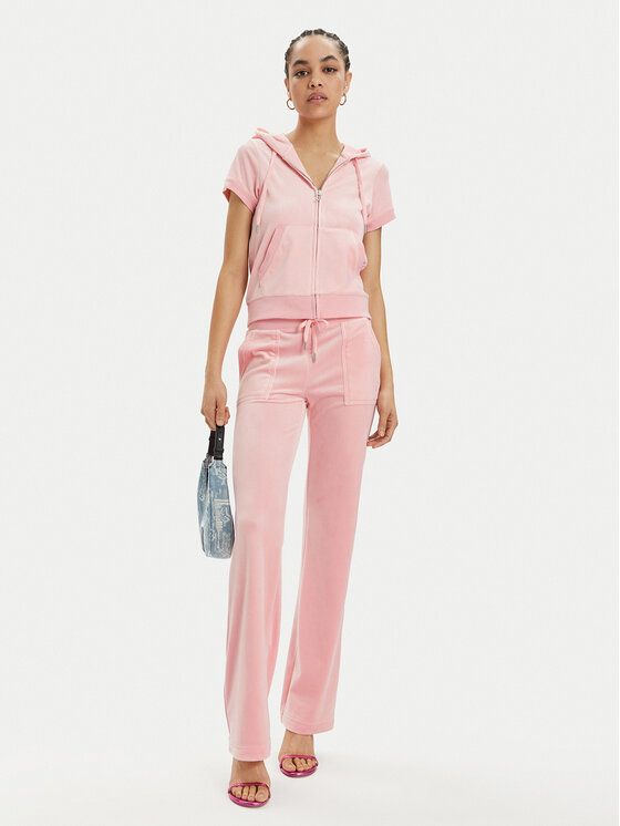 Juicy Couture Juicy Couture Donji dio trenerke Del Ray JCAP180 Ružičasta Regular Fit