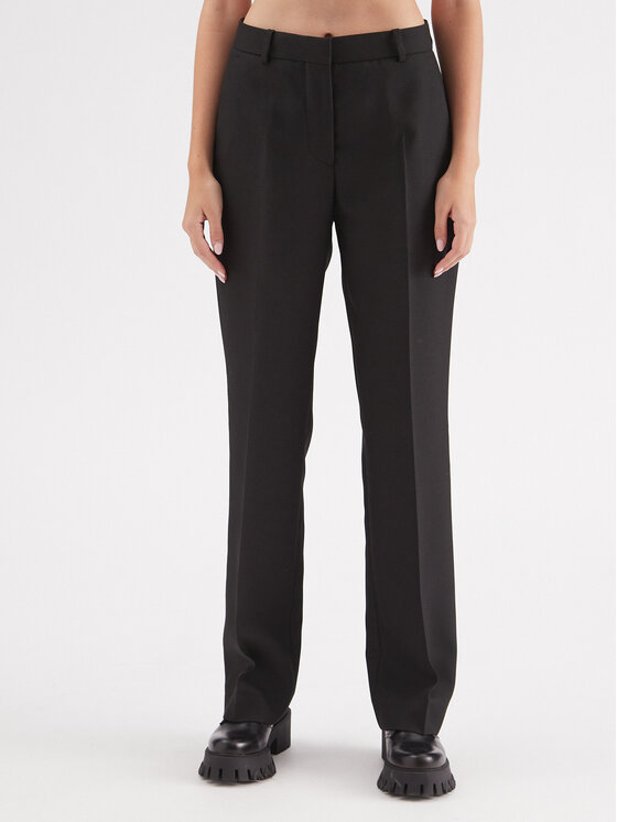 Calvin Klein Calvin Klein Pantaloni din material Essential K20K206879 Negru Slim Fit