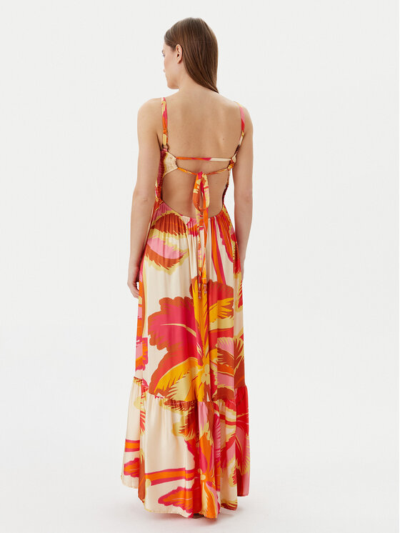 Maaji Maaji Літня сукня Jungle Palm Lavinia PT2707CLD001 Оранжевий Regular Fit