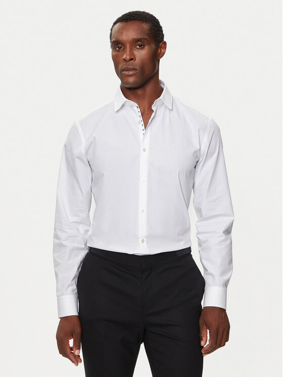 HUGO Hugo Košulja Koey 50519729 Bijela Slim Fit
