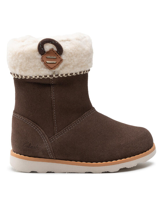 Clarks Clarks Zimski škornji Crown Loop T 261613756 Rjava