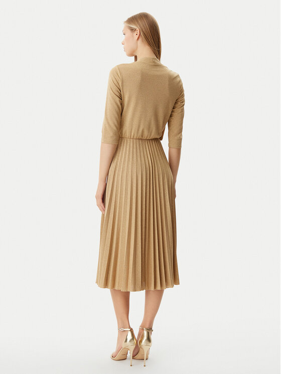 Rinascimento Rinascimento Kokteilinė suknelė CFC0122980003 Auksinė Regular Fit