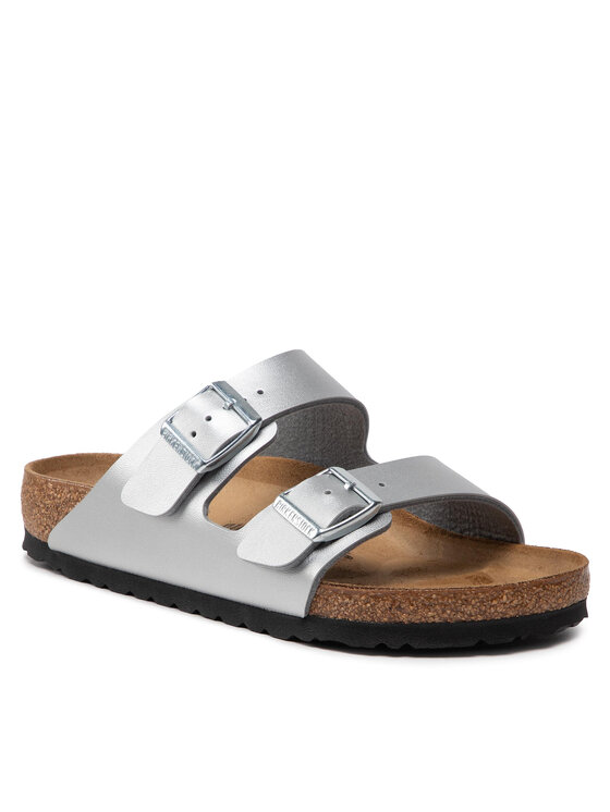 Birkenstock Birkenstock Klapki Arizona 1012282 Srebrny