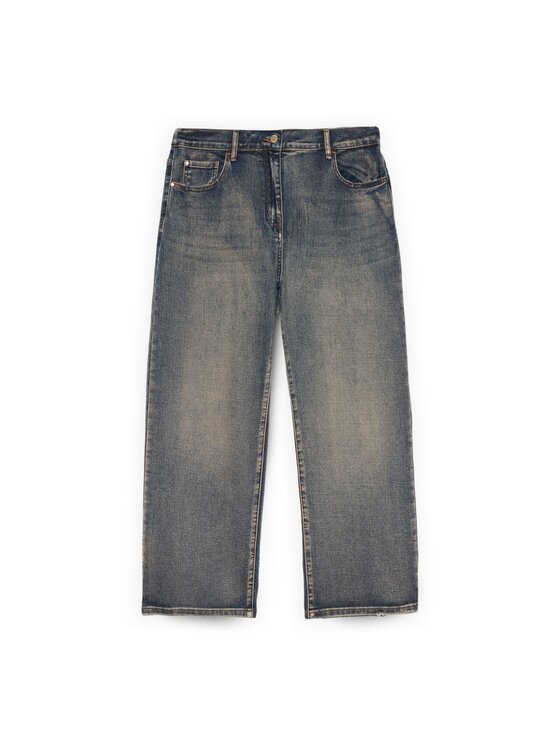 Fiorella Rubino Fiorella Rubino Jeansy P446T005124N024 Niebieski Cropp Fit