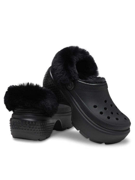 Crocs Crocs Šlepetės Stomp Lined Clog 208546 Juoda