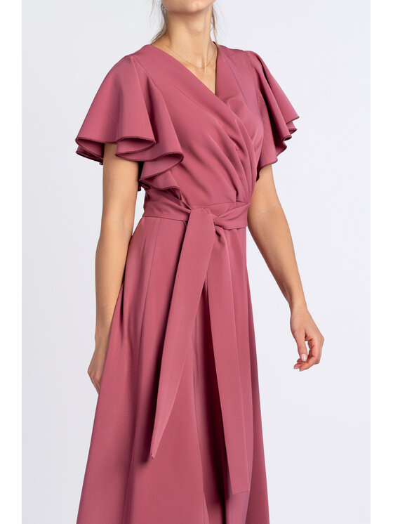Salme Salme Sukienka elegancka Michaela Różowy Regular Fit
