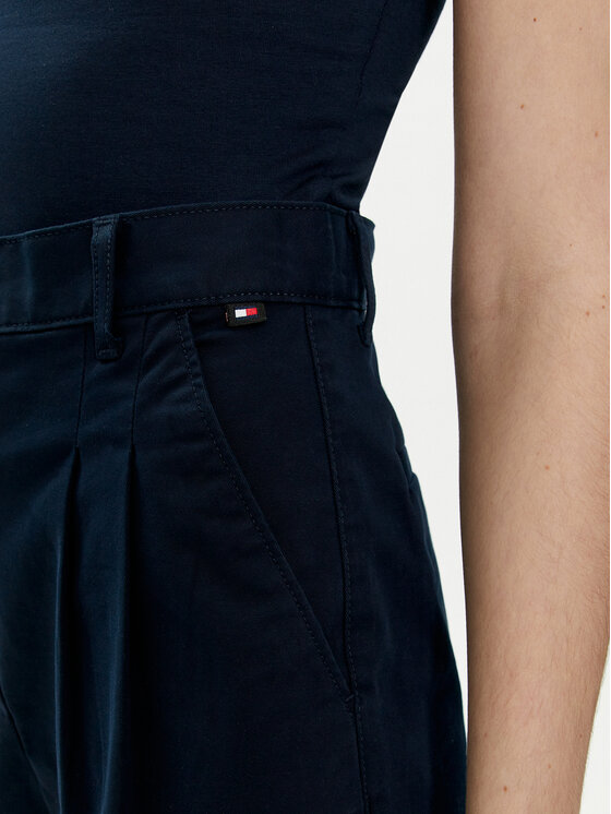 Tommy Jeans Tommy Jeans Medžiaginiai šortai Claire DW0DW17775 Tamsiai mėlyna Regular Fit