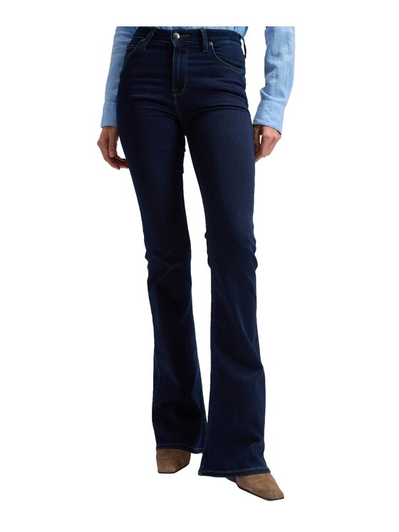 Lee Lee Jeansy Breese Granatowy Wide Leg