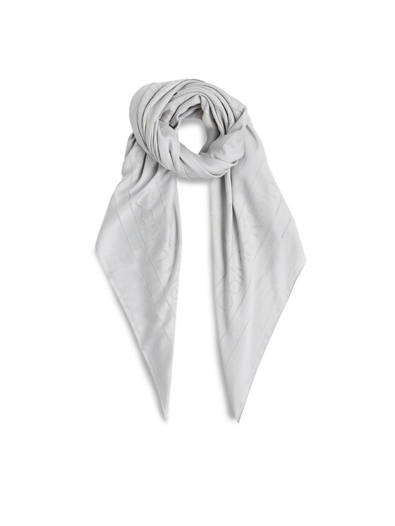 Calvin Klein Calvin Klein Foulard Burnout Large Monogram K60K612977 Grigio