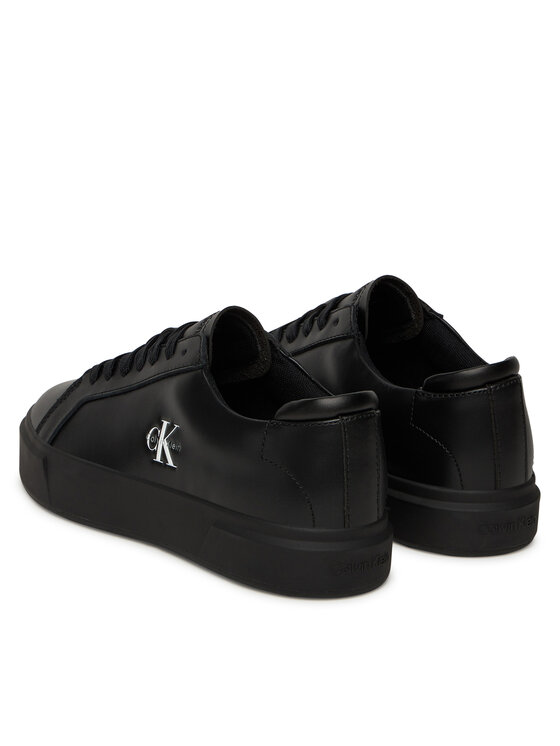 Calvin Klein Calvin Klein Сникърси Basket Cupsole Laceup Lth Ml YW0YW01945 Черен