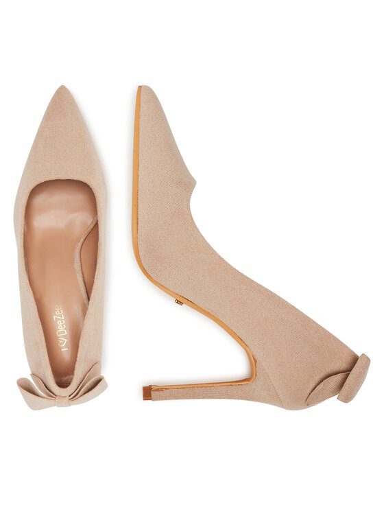 DeeZee DeeZee Pantofi cu toc subțire HD230755 Bej