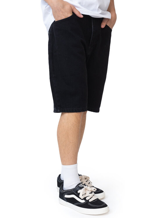 Kamuflage Kamuflage Szorty jeansowe Biggie Czarny Regular Fit