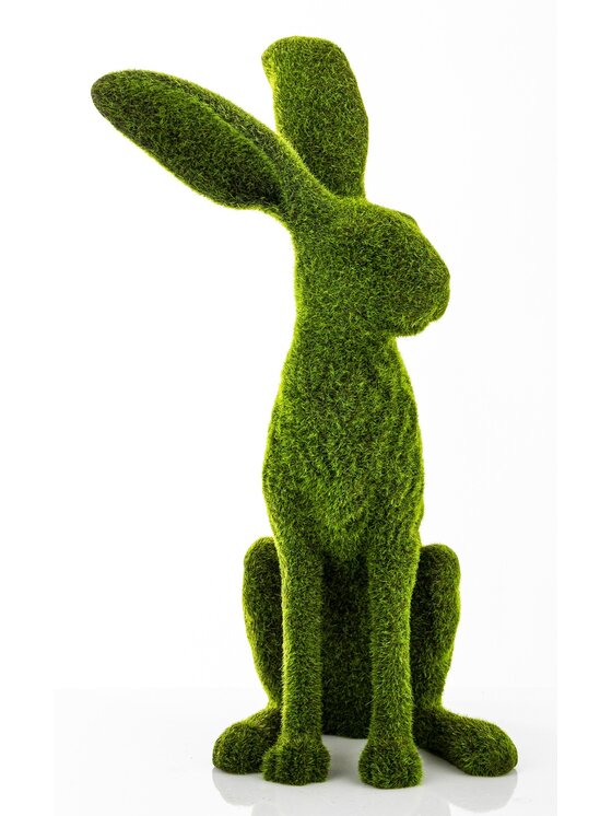 MIAhome MIAhome Figurka siedzący zając Verde Zielony